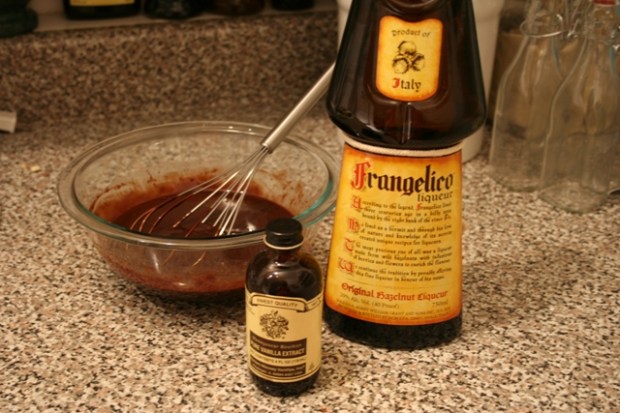 Súkkulaði heslihnetuáfengi og vanilla