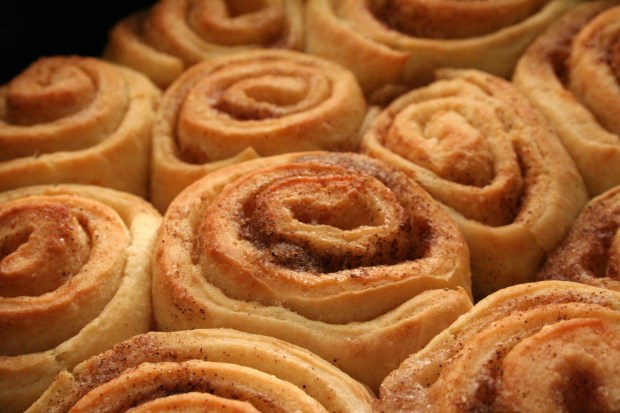 svona líta vel heppnaðir kanilsnúðar út